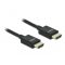 DeLOCK 85383 HDMI kábel 0,5 M HDMI A-típus (Standard) Fekete