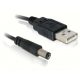 DeLOCK Cable USB Power Fekete 1 M USB A