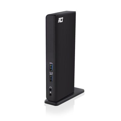 ACT AC7049 dokkoló állomás és port replikátor Vezetékes USB 3.2 Gen 1 (3.1 Gen 1) Type-C Fekete