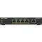 NETGEAR 5-Port Gigabit Ethernet PoE+ Plus Switch (GS305EP) Vezérelt L2/L3 Gigabit Ethernet (10/100/1000) Ethernet-áramellátás (PoE) támogatása Fekete