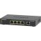 NETGEAR 5-Port Gigabit Ethernet PoE+ Plus Switch (GS305EP) Vezérelt L2/L3 Gigabit Ethernet (10/100/1000) Ethernet-áramellátás (PoE) támogatása Fekete