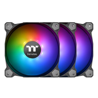 Thermaltake Pure 12 ARGB Számítógép ház Ventilátor 12 cm Fekete 3 dB