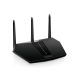 NETGEAR Nighthawk AX/5-Stream AX2400 WiFi 6 Router (RAX30) vezetéknélküli router Gigabit Ethernet Kétsávos (2,4 GHz / 5 GHz) Fekete