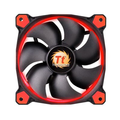 Thermaltake Riing 14 Számítógép ház Ventilátor 14 cm Fekete, Vörös