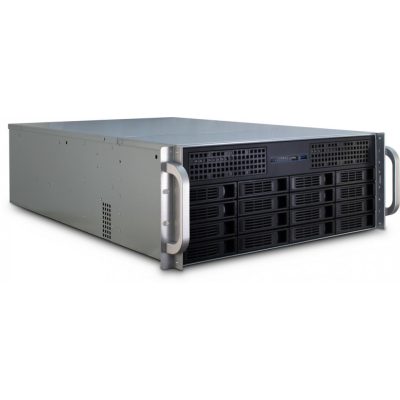 Inter-Tech 4U-4416L Rack Fekete, Ezüst