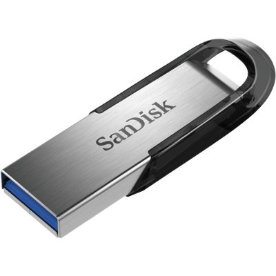 SanDisk ULTRA FLAIR USB flash meghajtó 64 GB USB A típus 3.0 Fekete, Ezüst
