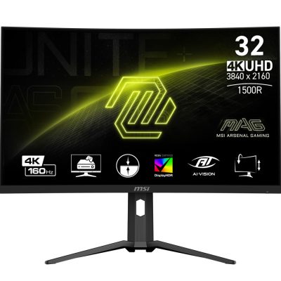 MSI MAG 321CUP számítógép monitor 80 cm (31.5") 3840 x 2160 pixelek 4K Ultra HD Fekete