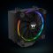 Thermaltake Riing Silent 12 RGB Sync Edition Processzor Hűtő 12 cm Fekete, Fémes