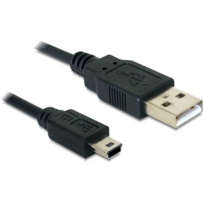 DeLOCK 82273 USB kábel 1 M USB 2.0 USB A Mini-USB B Fekete