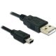 DeLOCK 82273 USB kábel 1 M USB 2.0 USB A Mini-USB B Fekete