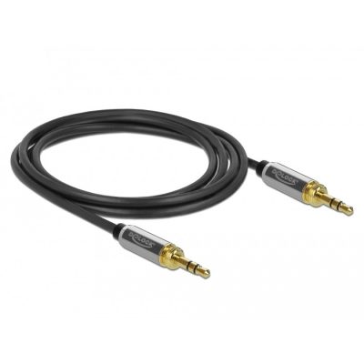 DeLOCK 85785 audio kábel 1 M 3.5mm Fekete, Szürke