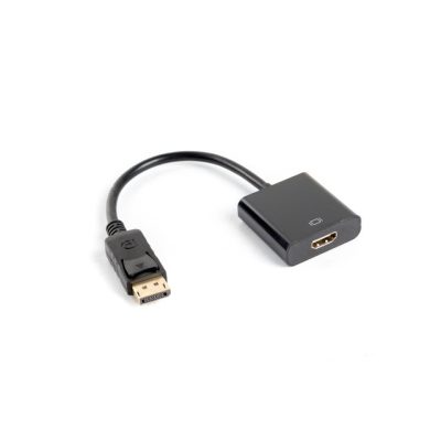 Lanberg AD-0009-BK video átalakító kábel 0,1 M DisplayPort HDMI A-típus (Standard) Fekete