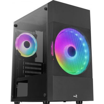 Aerocool Atomic Lite Mini Tower Fekete