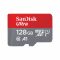 Sandisk 128GB microSDXC Ultra Class 10 UHS-I A1 (Android) + adapterrel