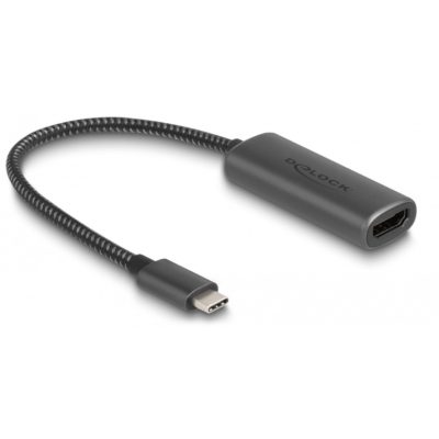 DeLOCK 64229 video átalakító kábel 0,2 M USB C-típus HDMI Fekete