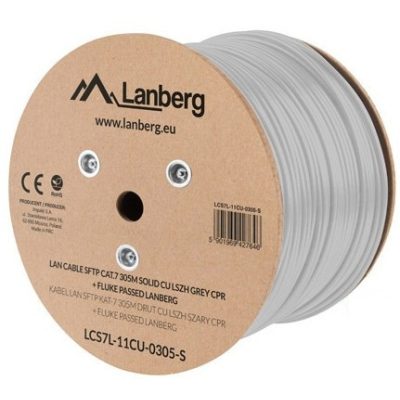 Lanberg LCS7L-11CU-0305-S hálózati kábel Fehér 305 M Cat7 S/FTP (S-STP)