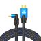 Savio HDMI (M) v2.1 cable angled 8K HDR Dynamic OFC copper 5m CL-175 HDMI kábel 3 M HDMI A-típus (Standard) Fekete