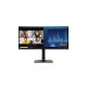 Lenovo ThinkVision P34w-20 LED display 86,7 cm (34.1") 3440 x 1440 pixelek Wide Quad HD Fekete