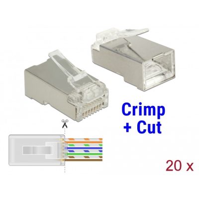 DeLOCK 86454 vezeték csatlakozó RJ-45 Átlátszó