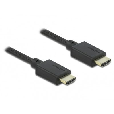 DeLOCK 85386 HDMI kábel 0,5 M HDMI A-típus (Standard) Fekete