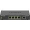 NETGEAR 5-Port Gigabit Ethernet High-Power PoE+ Plus Switch (GS305EPP) Vezérelt L2/L3 Gigabit Ethernet (10/100/1000) Ethernet-áramellátás (PoE) támogatása Fekete