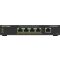 NETGEAR 5-Port Gigabit Ethernet High-Power PoE+ Plus Switch (GS305EPP) Vezérelt L2/L3 Gigabit Ethernet (10/100/1000) Ethernet-áramellátás (PoE) támogatása Fekete