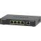 NETGEAR 5-Port Gigabit Ethernet High-Power PoE+ Plus Switch (GS305EPP) Vezérelt L2/L3 Gigabit Ethernet (10/100/1000) Ethernet-áramellátás (PoE) támogatása Fekete