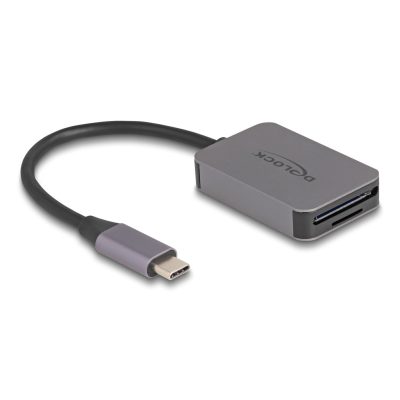 DeLOCK 91009 kártyaolvasó USB 3.2 Gen 1 (3.1 Gen 1) Type-C Szürke