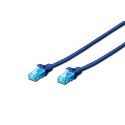 Digitus 0.25m Cat5e U/UTP hálózati kábel Kék 0,25 M U/UTP (UTP)