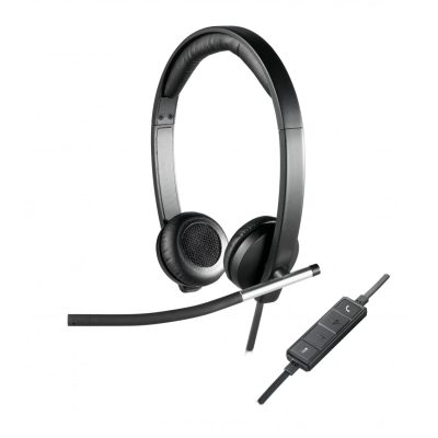 Logitech H650e Headset Vezetékes Fejpánt Iroda/telefonos ügyfélközpont USB A típus Fekete, Ezüst