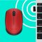 Logitech M171 Red-K egér Kétkezes Vezeték nélküli RF Optikai 1000 DPI