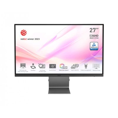 MSI Modern MD271UL számítógép monitor 68,6 cm (27") 3840 x 2160 pixelek 4K Ultra HD Szürke