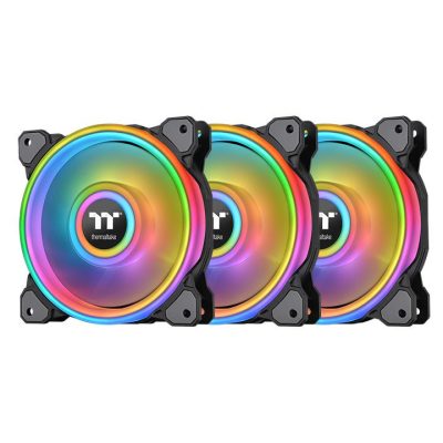 Thermaltake Riing Quad 12 RGB Számítógép ház Ventilátor 12 cm Fekete