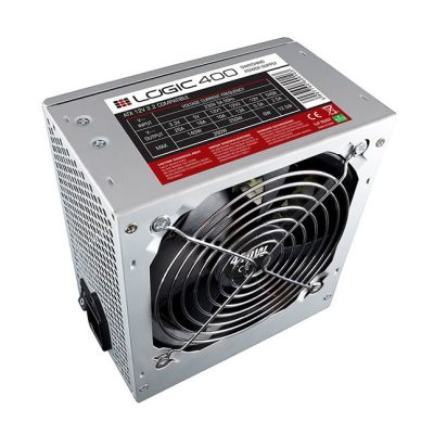 Logic 400 tápegység 400 W 20+4 pin ATX ATX Rozsdamentes acél