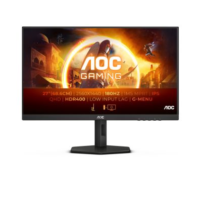 AOC Q27G4X számítógép monitor 68,6 cm (27") 2560 × 1440 pixelek 2K Ultra HD LCD 1ms Fekete