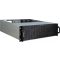 Inter-Tech 3U-30248 Rack Fekete, Rozsdamentes acél