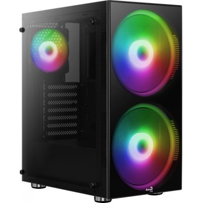 Aerocool Python Midi Tower Fekete