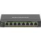 NETGEAR 8-Port Gigabit Ethernet High-Power PoE+ Plus Switch (GS308EPP) Vezérelt L2/L3 Gigabit Ethernet (10/100/1000) Ethernet-áramellátás (PoE) támogatása Fekete