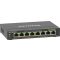 NETGEAR 8-Port Gigabit Ethernet High-Power PoE+ Plus Switch (GS308EPP) Vezérelt L2/L3 Gigabit Ethernet (10/100/1000) Ethernet-áramellátás (PoE) támogatása Fekete