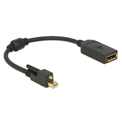 DeLOCK 62638 DisplayPort kábel 0,25 M Mini DisplayPort Fekete