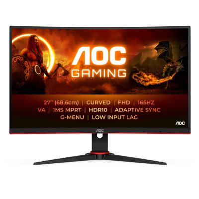 AOC G2 C27G2E/BK számítógép monitor 68,6 cm (27") 1920 x 1080 pixelek Fekete, Vörös