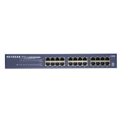 NETGEAR JGS524 Beállítást nem igénylő (unmanaged) Gigabit Ethernet (10/100/1000) Kék