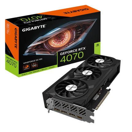 Gigabyte GV-N4070WF3OC-12GD videókártya NVIDIA GeForce RTX 4070 12 GB GDDR6X