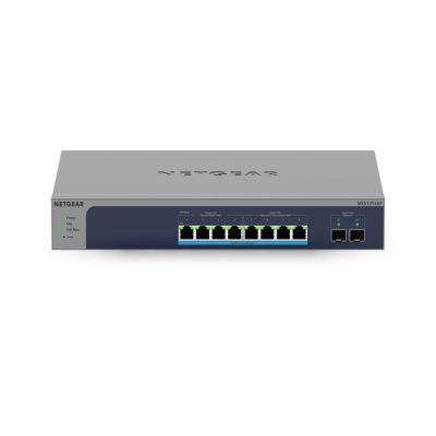 NETGEAR MS510TXUP hálózati kapcsoló Vezérelt L2/L3/L4 10G Ethernet (100/1000/10000) Ethernet-áramellátás (PoE) támogatása Szürke, Kék