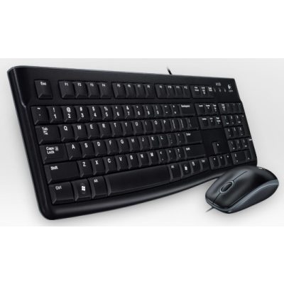 Logitech Desktop MK120 billentyűzet Egér mellékelve USB QWERTZ Német Fekete