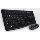 Logitech Desktop MK120 billentyűzet Egér mellékelve USB QWERTZ Német Fekete