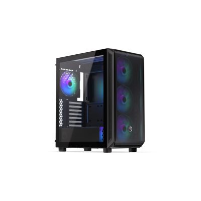 ARX 500 ARGB (schwarz, Seitenteil aus Tempered Glass)