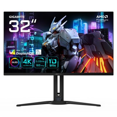 GIGABYTE AORUS FO32U EK számítógép monitor 80 cm (31.5") 3840 x 2160 pixelek 4K Ultra HD OLED Fekete