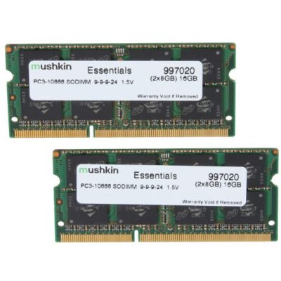 Mushkin SO-DIMM 16GB DDR3 Essentials memóriamodul 2 x 8 GB 1333 Mhz