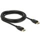 DeLOCK 3m Displayport 1.2a Fekete